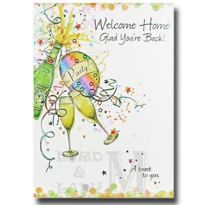19cm - Welcome Home Glad You're Back A Toast - DGC