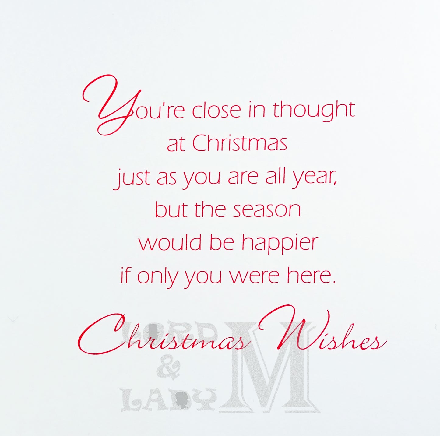 19cm - Missing You So Much At Christmas - E