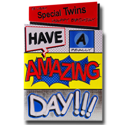 23cm - To Very Special Twins - Pop Art Style - BGC