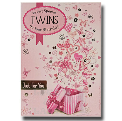 19cm - To Very Special Twins On Your Birthday -BGC
