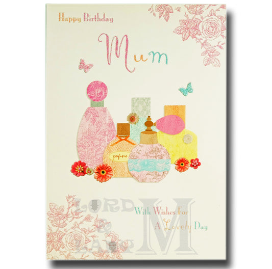 24cm - Happy Birthday Mum - Perfumes - Lge Let - E