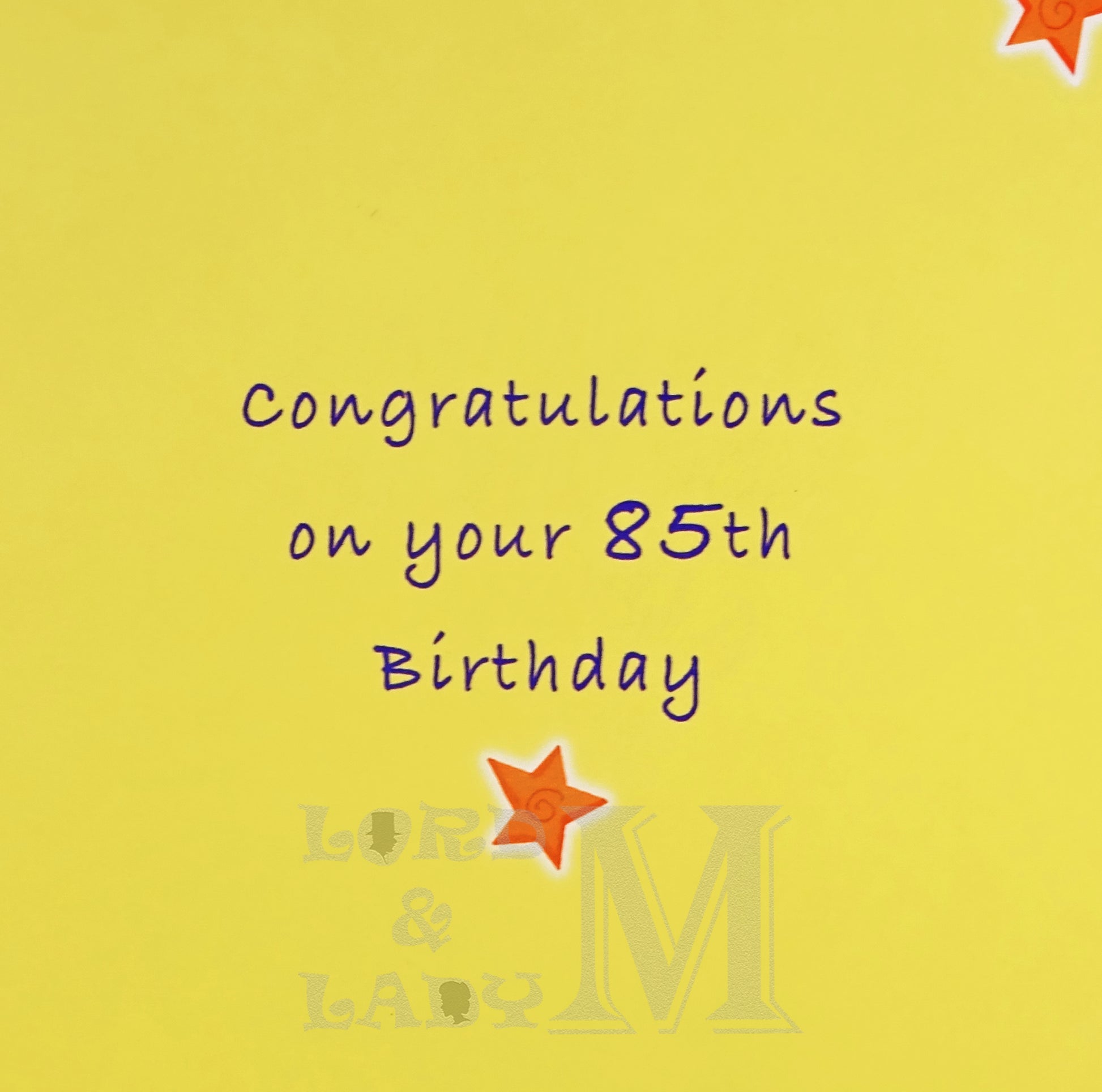 18cm - 85 Happy Birthday - CWH