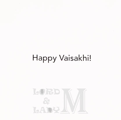 15cm - Happy Vaisakhi - Fireworks - DV