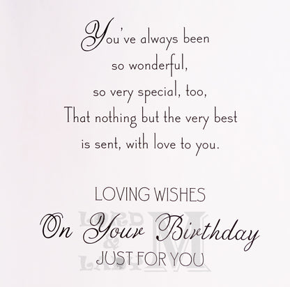 23cm - Birthday Wishes With Love, Grandma May - E