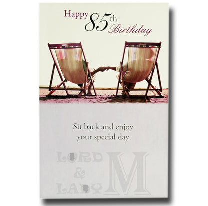 19cm - Happy 85th Birthday Sit Back And Enjoy - OH