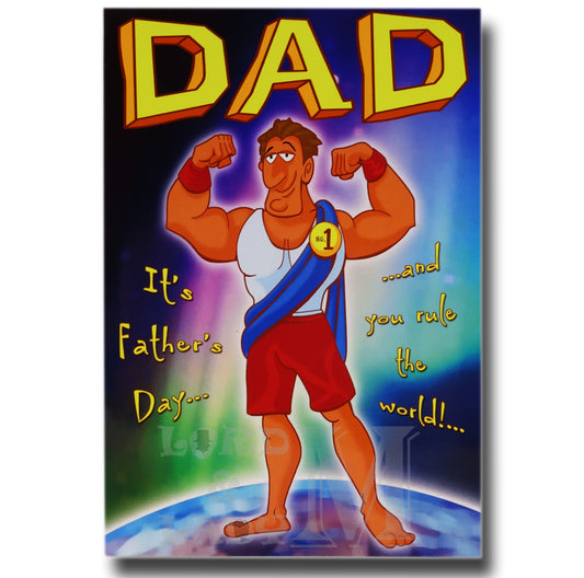 19cm - Dad It's Father's Day And You Rule ... - E