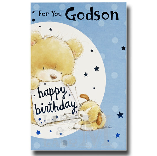 23cm - For You Godson Happy Birthday - E