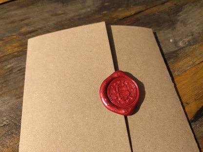 13cm - Personalised Letter From Santa - Kraft Xmas Solids