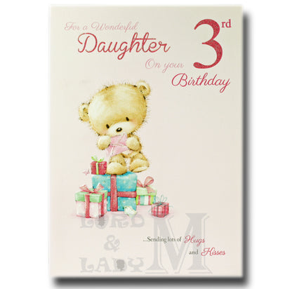 25cm - For A Wonderful Daughter On ..- Lge Let - E