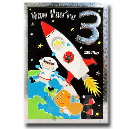 19cm - Now You're 3 Zooomm! - Rocket Astronaut - E