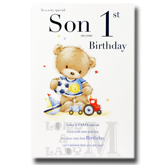 23cm - To A Very Special Son On Your 1st .. - E