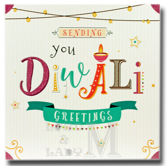 15cm - Sending You Diwali Greetings - DV