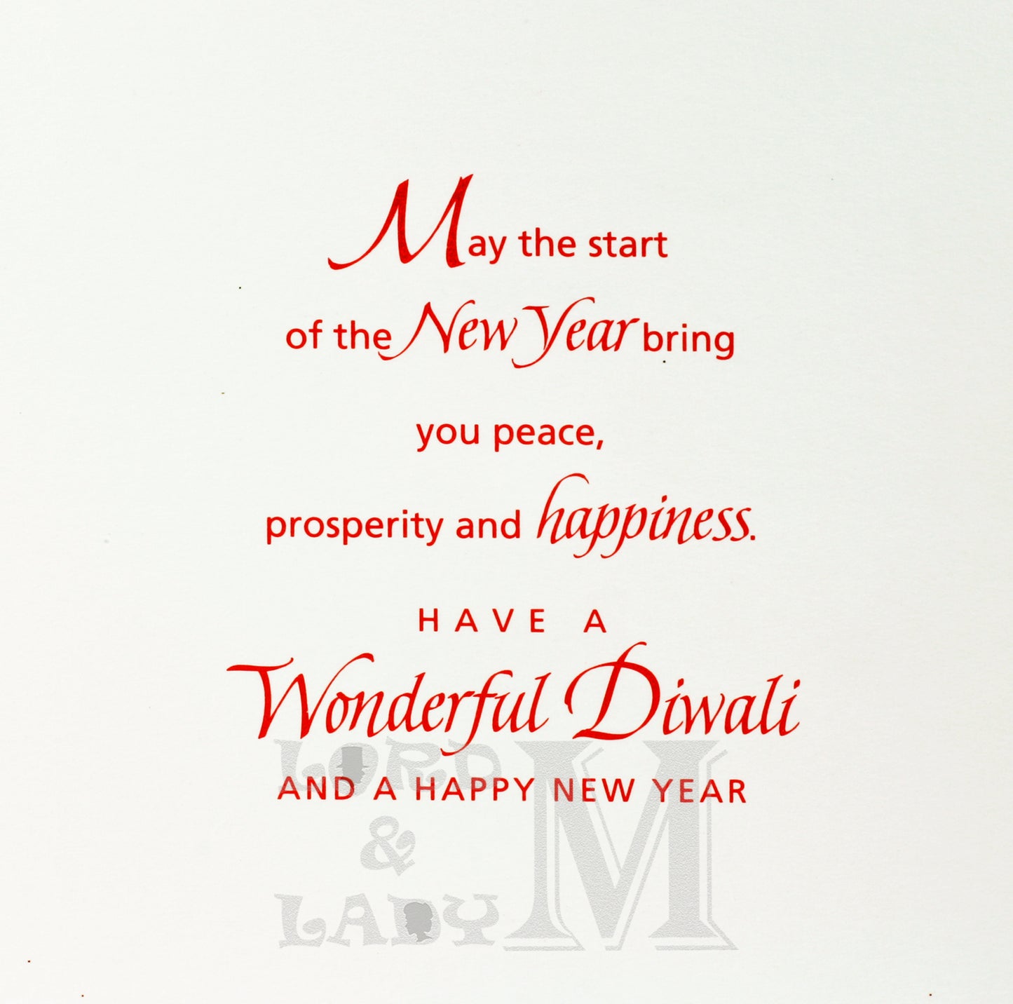 15cm - Greetings For A Joyous Diwali - DV