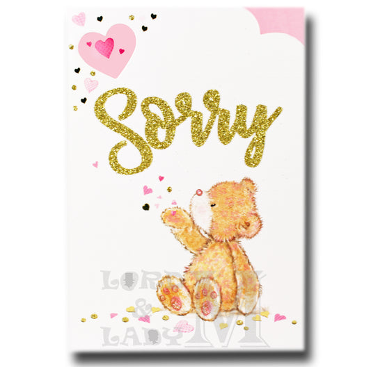 19cm - Sorry - Bear Hearts - GH