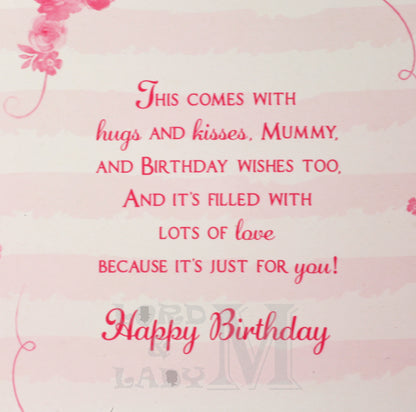 19cm - Birthday Wishes With Love, Mummy Have - BGC