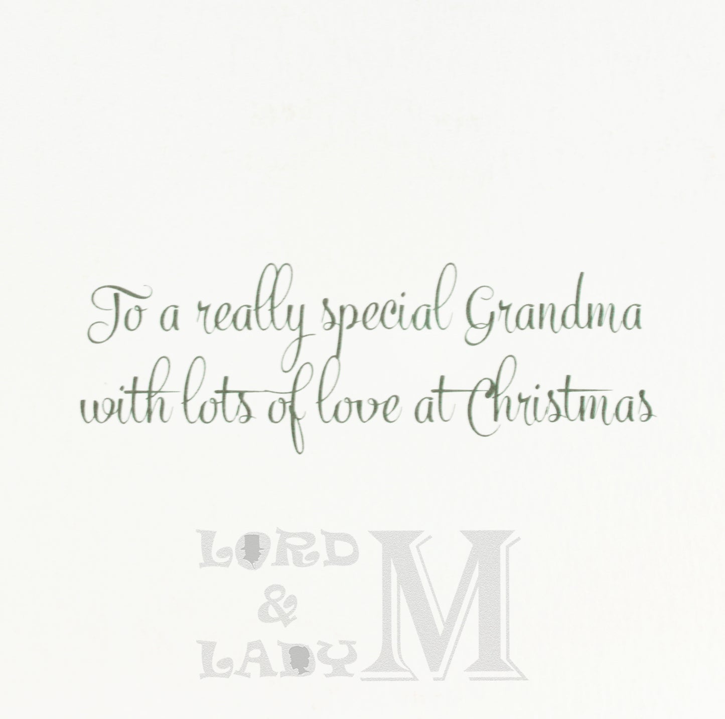 16cm - Merry Christmas Grandma - OH