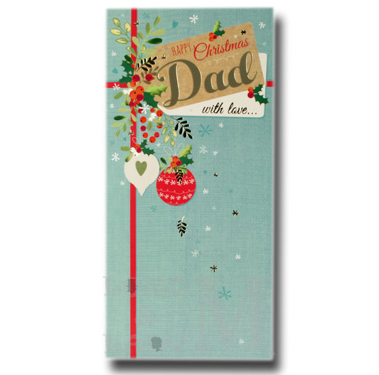 22cm - Happy Christmas Dad With Love ... - OH