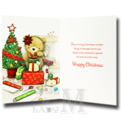 19cm - Happy Christmas To A Lovely Nannie - BGC