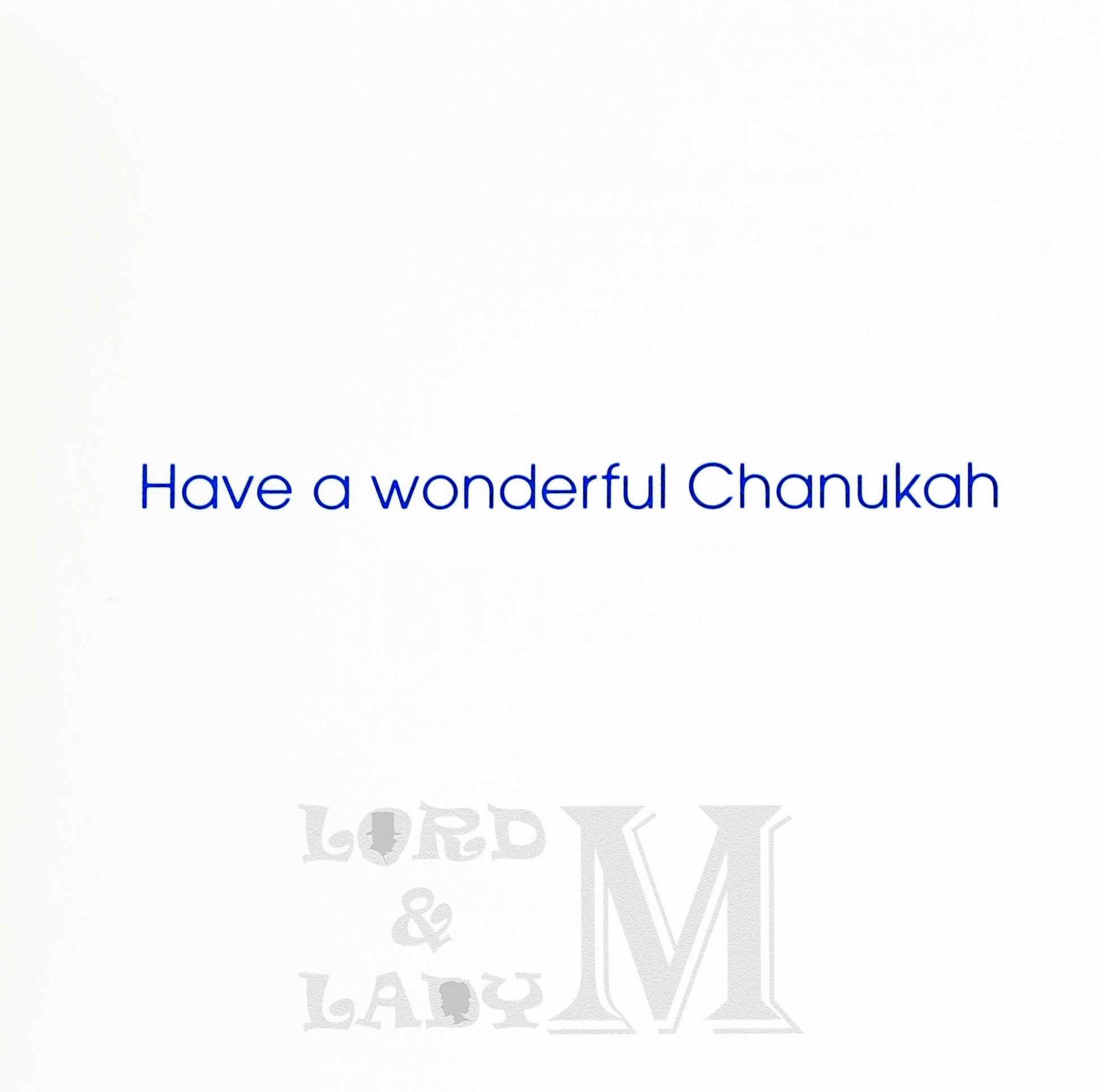 15cm - Have A Happy Chanukah - Dark Blue - DV