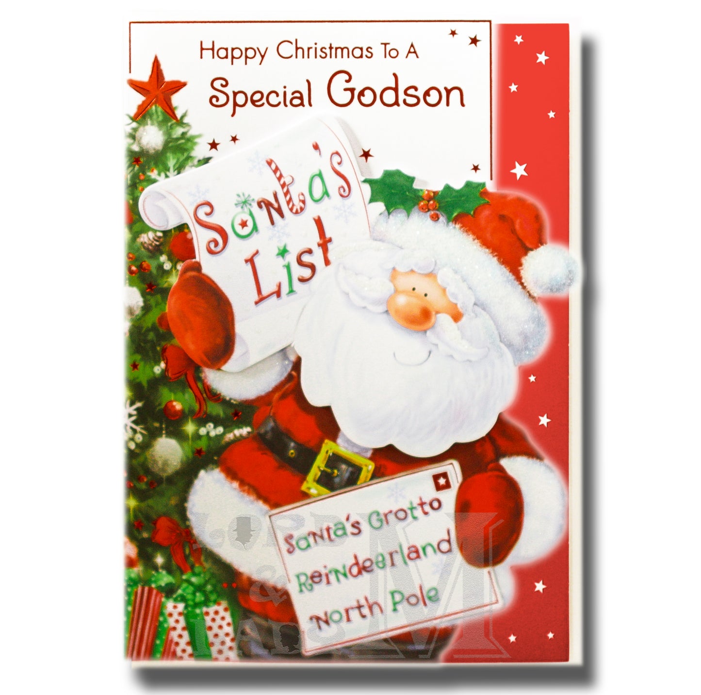 19cm - Happy Christmas To A Special Godson - BGC