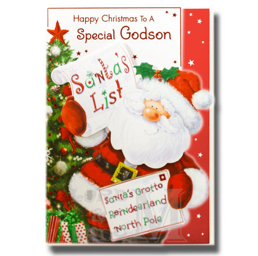19cm - Happy Christmas To A Special Godson - BGC