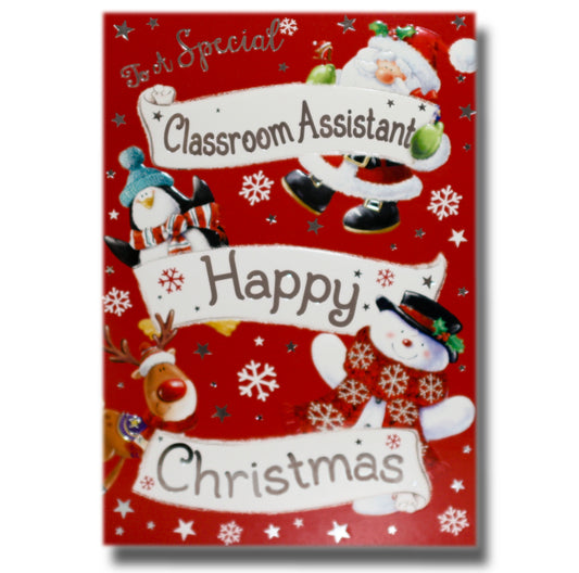 19cm - .. Classroom Assistant Happy Christmas -BGC