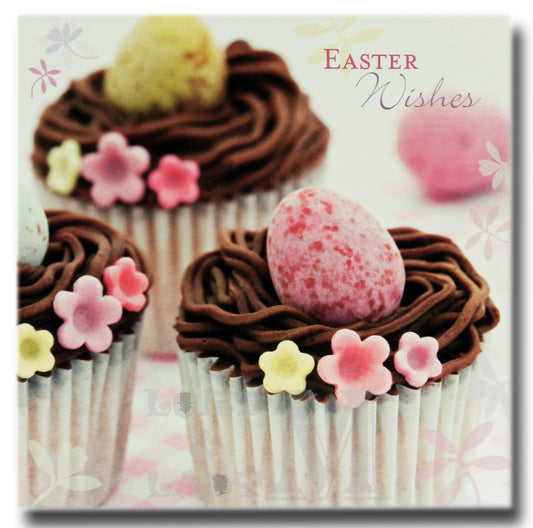 13cm - Easter Wishes - Chocolate Cupcakes Eggs