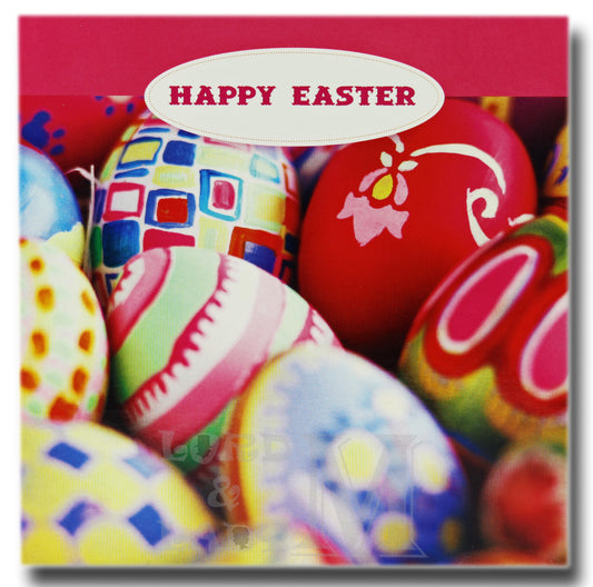 13cm - Happy Easter - Bright Easter Eggs