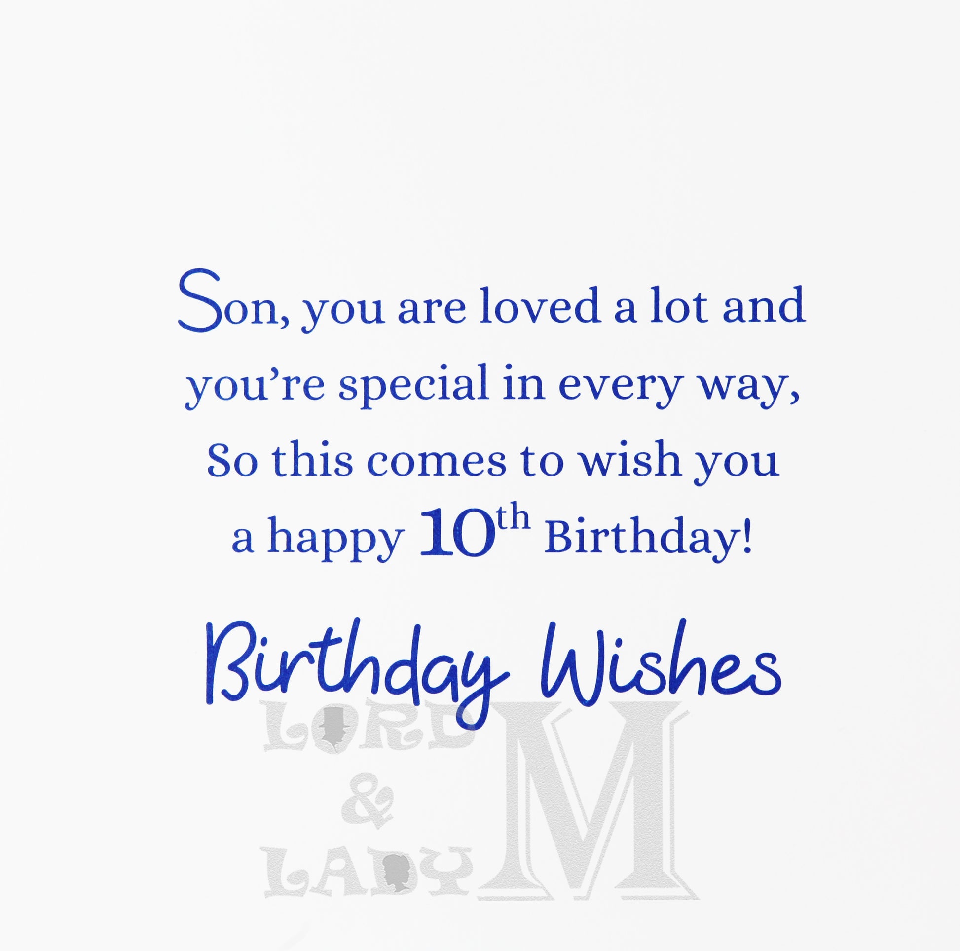23cm - For A Special Son On Your Birthday 10 - BGC