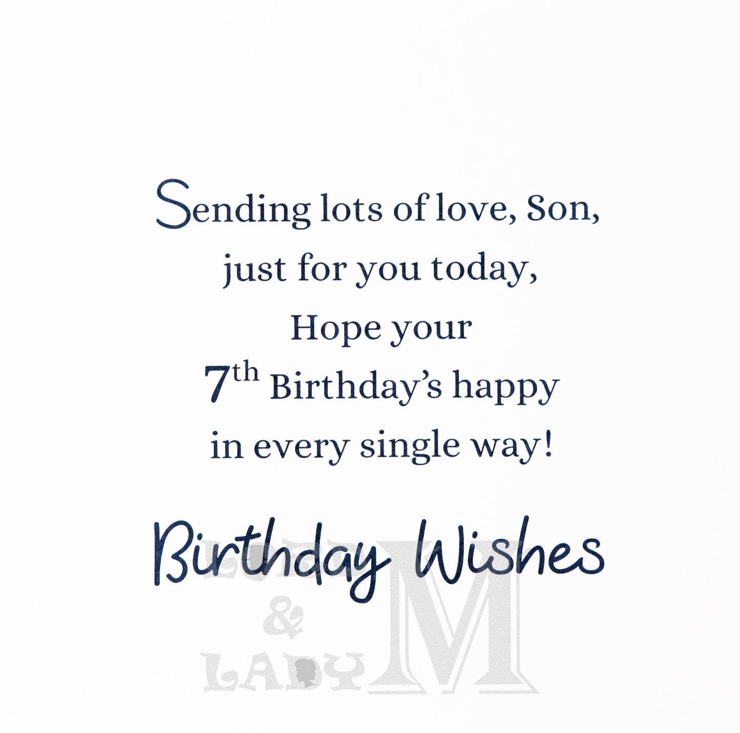 23cm - For A Very Special Son On Your Birthday -BG