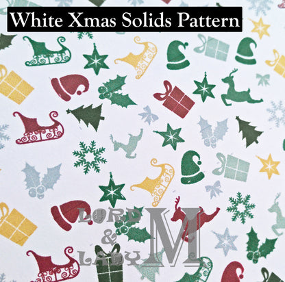 13cm - Personalised Letter From Santa - White Xmas Solids