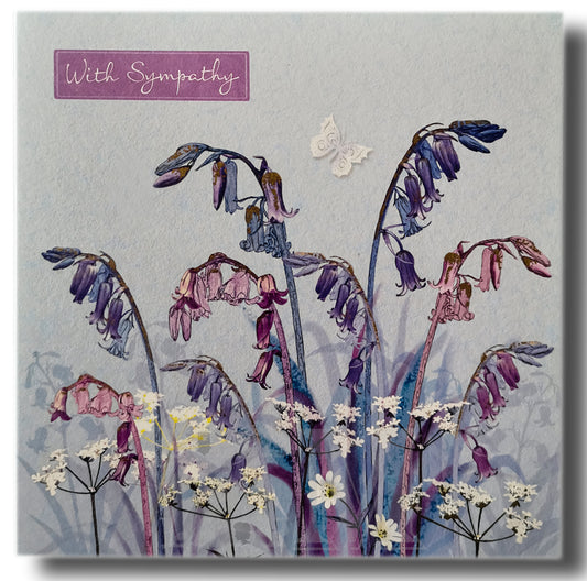 16cm - With Sympathy - Bluebells - E