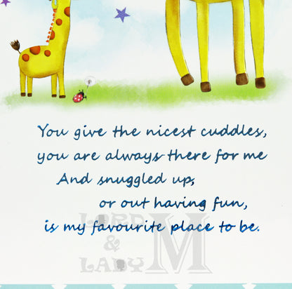 20cm - With Love To Daddy - Giraffes - JK