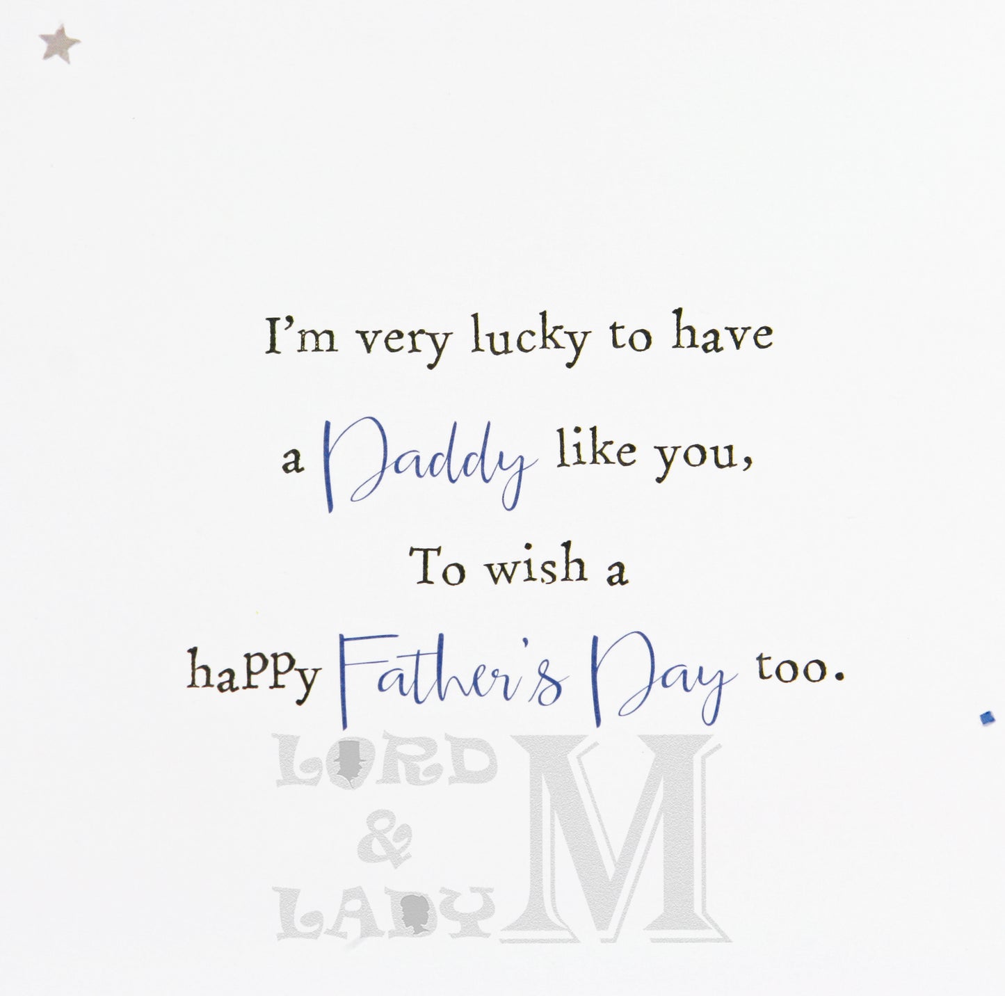 27cm - For A Great Daddy On .. - Lge Let - JK