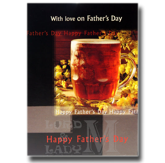 17cm - With Love On Father's Day - Pint Beer - OH