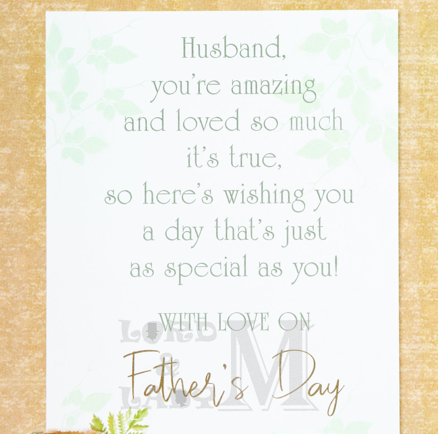 19cm - Father's Day Wishes To A Special Husband -J