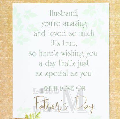 19cm - Father's Day Wishes To A Special Husband -J