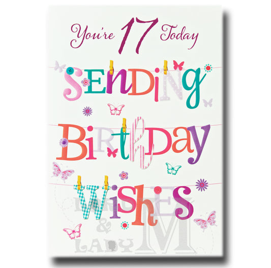 19cm - You're 17 Today Sending Birthday ... - BGC