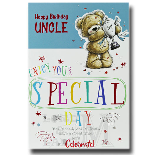19cm - Happy Birthday Uncle Enjoy Your Special Day - DGC