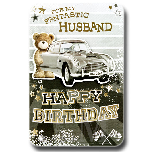 23cm - For My Fantastic Husband Happy Birthday - BGC