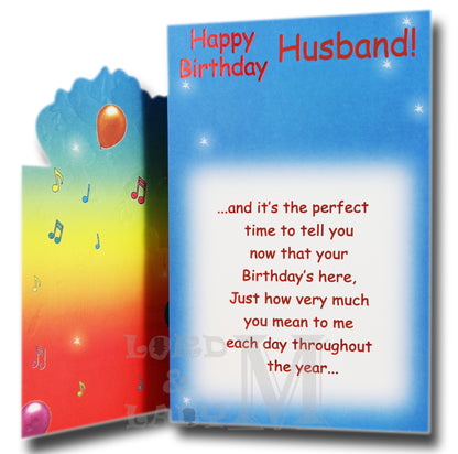 23cm - Happy Birthday Husband Because It's .. - BGC