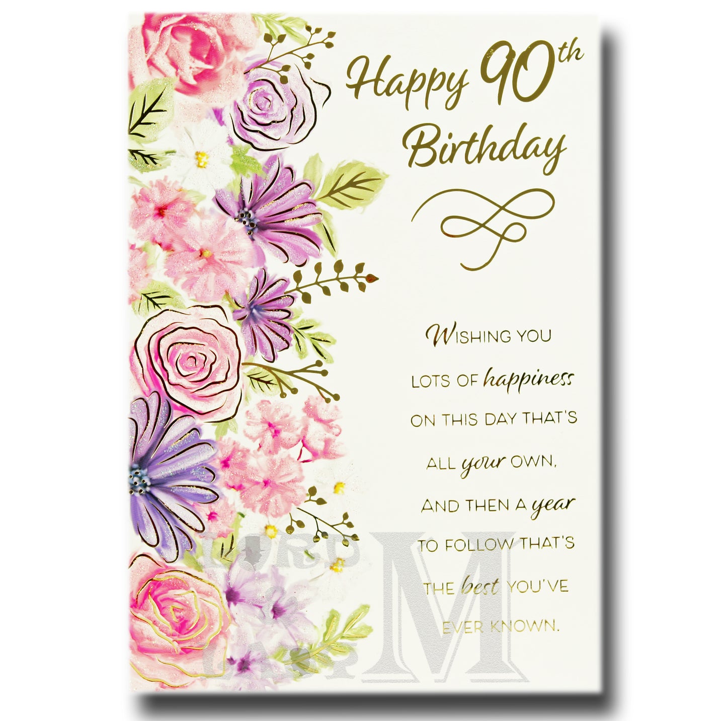 19cm - Happy 90th Birthday Wishing You .. - BGC