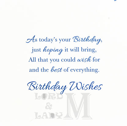 19cm - Birthday Wishes To A Wonderful Godfather - BGC