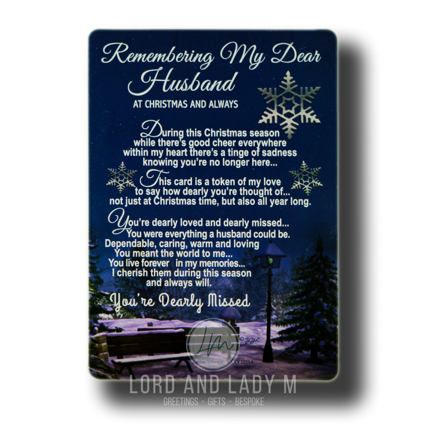 15cm - Remembering My Dear Husband ... - JK