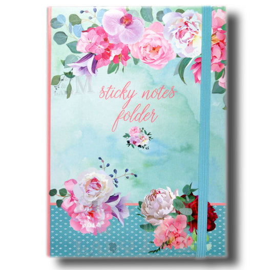 Belles Fleures Sticky Notes Folder - Sticky Notes Memo Pad
