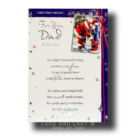 20cm - Christmas Wishes For You, Dad With Love - E
