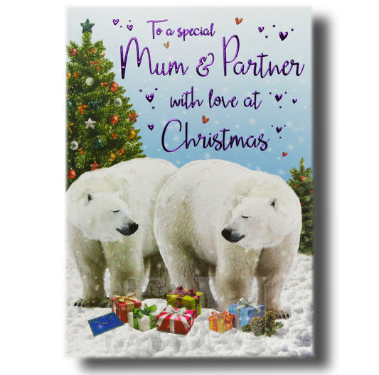 23cm - To A Special Mum & Partner - Polar Bears GH