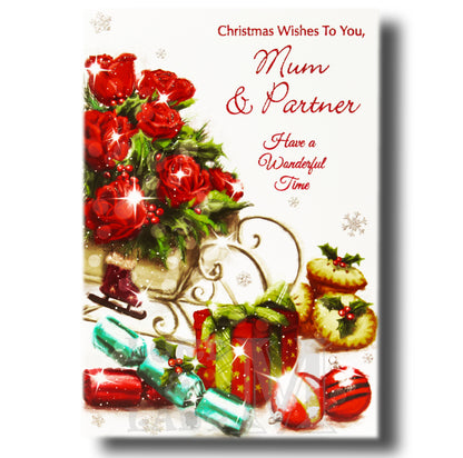 19cm - Christmas Wishes To You, Mum & Partner - GH