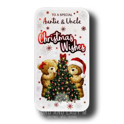 23cm - To A Special Auntie & Uncle Christmas - BGC