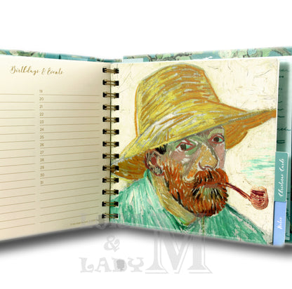 Van Gogh Square Address And Birthday Book - Perfect Gift